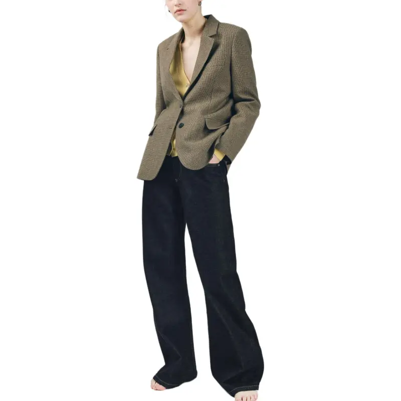 ZARA ZW Series Business Suit Women's Brown/Green-4