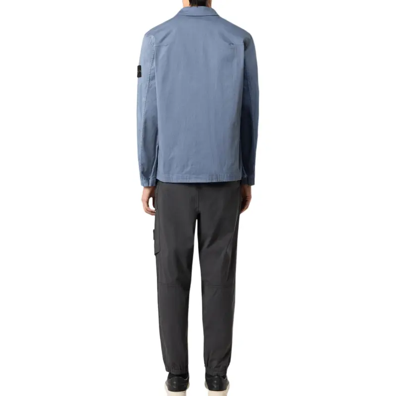 STONE ISLAND Compass Patch Zipped Overshirt-3