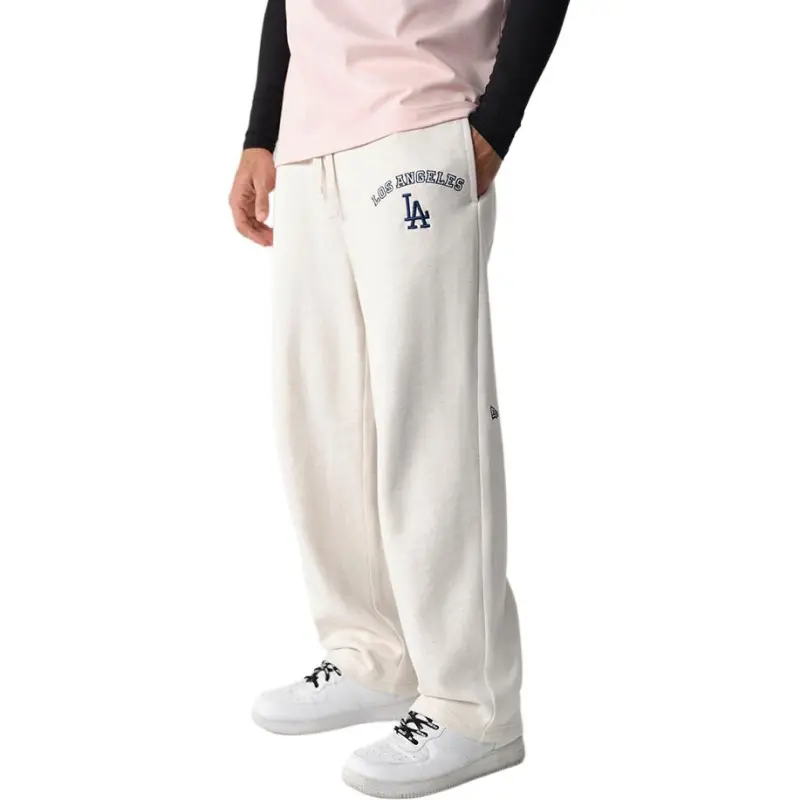 New Era SS25 Casual Pants Men's Ivory White-1
