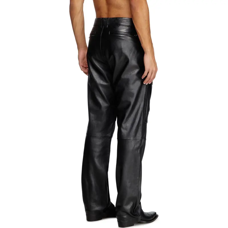 DIESEL P Gast Leather Trousers-2