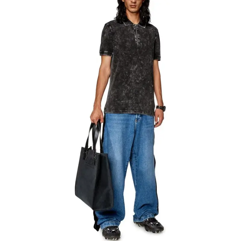 DIESEL Polo Shirts Men Black-3