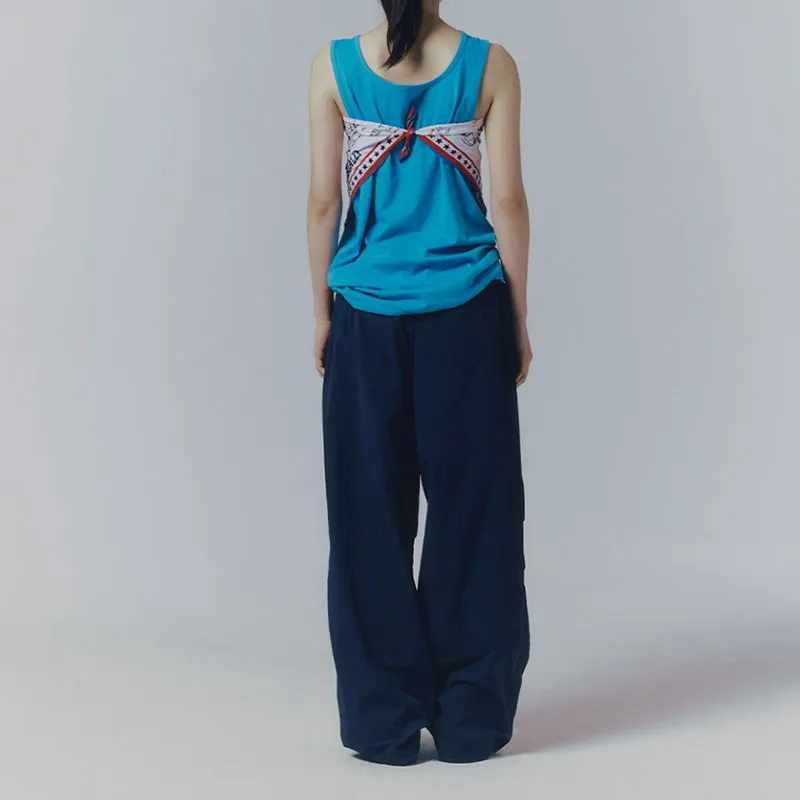 Mmlg SS25 Casual Pants Unisex Marine Blue-3