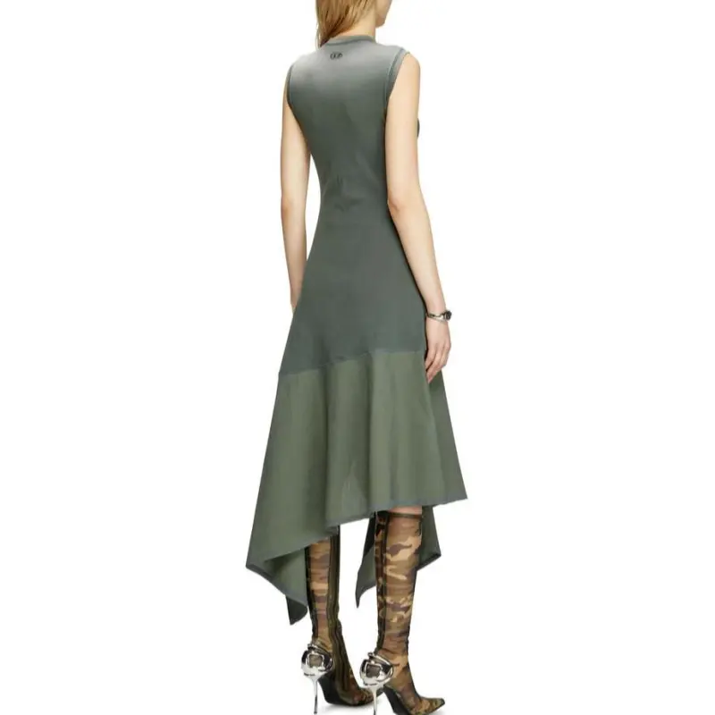DIESEL Sleeveless Dresses Women's Dark Green-3