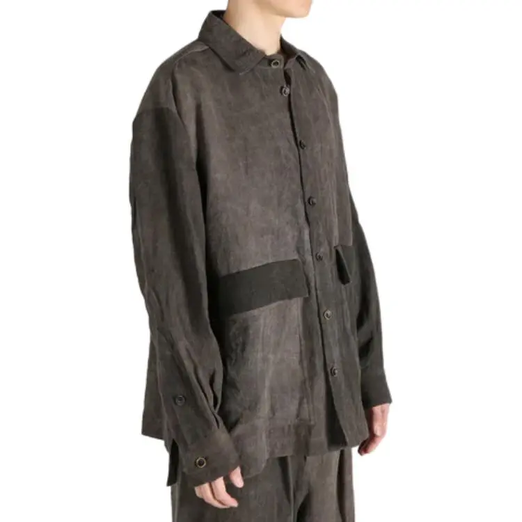 UMA WANG Linen Overshirt-2