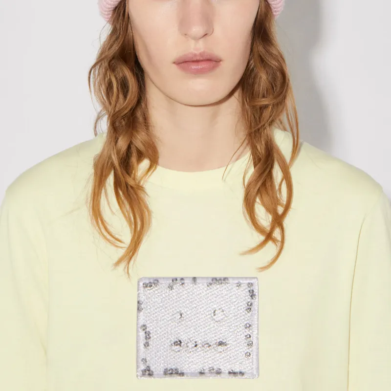 Acne Studios SS21 Sweatshirt Unisex Yellow-3