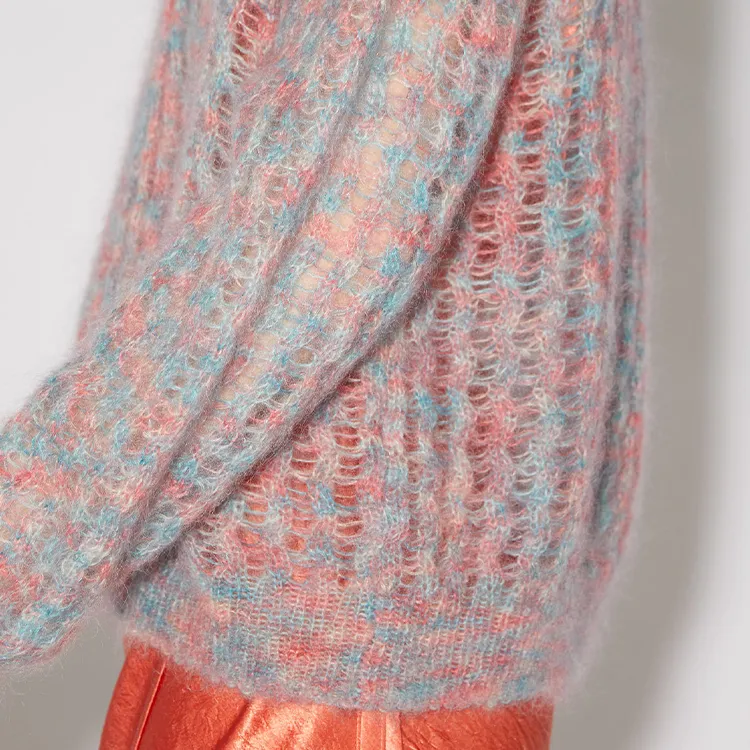 Acne Studios FW21 Sweater Women's Pink Blue-4