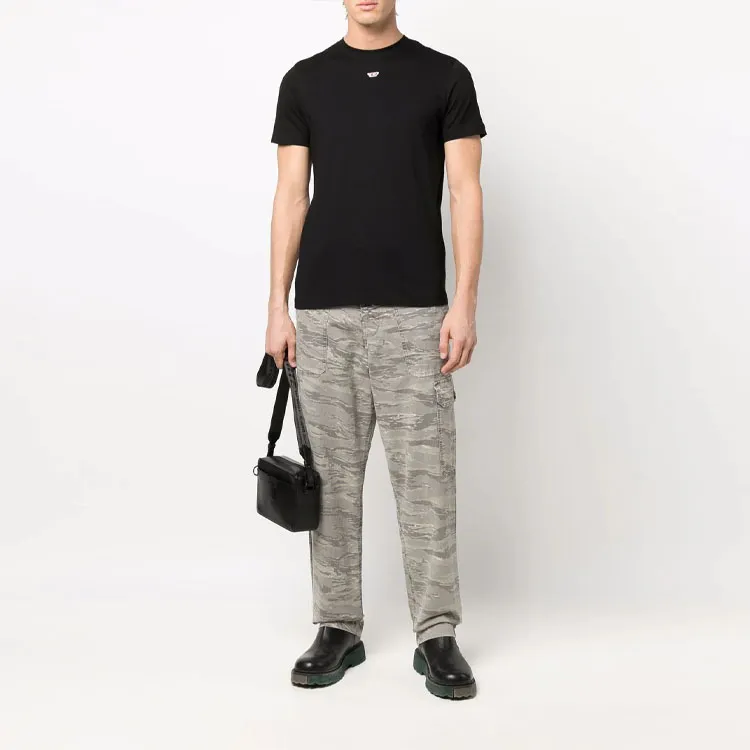 DIESEL T Diegor D Logo appliqué T shirt-3