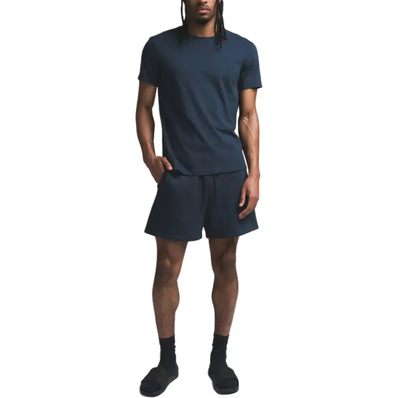 SKIMS COTTON MENS CLASSIC T SHIRT T Shirt Men's NAVY/Marine Blue-1
