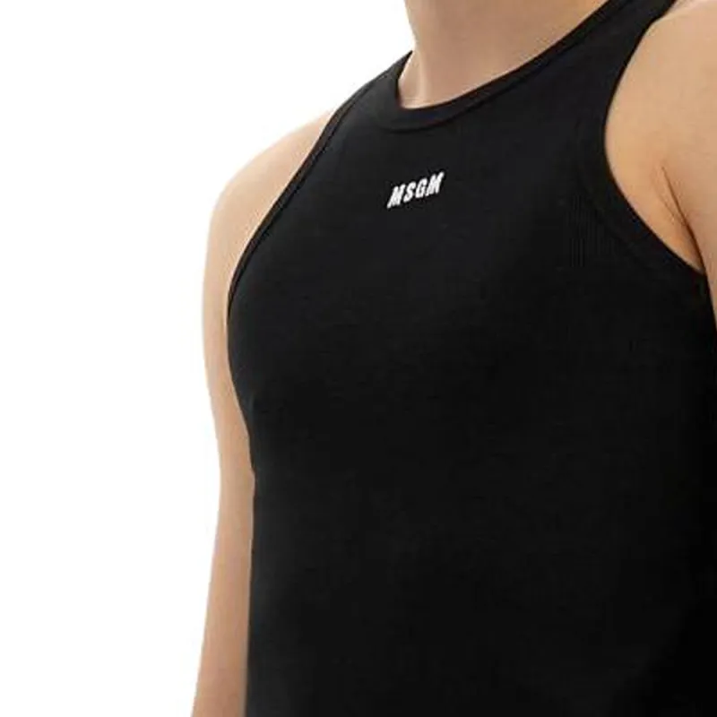 MSGM SS25 Tank Tops Men's Black-3