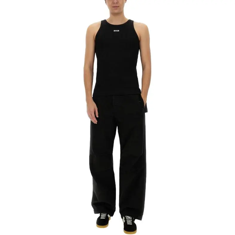 MSGM SS25 Tank Tops Men's Black-2