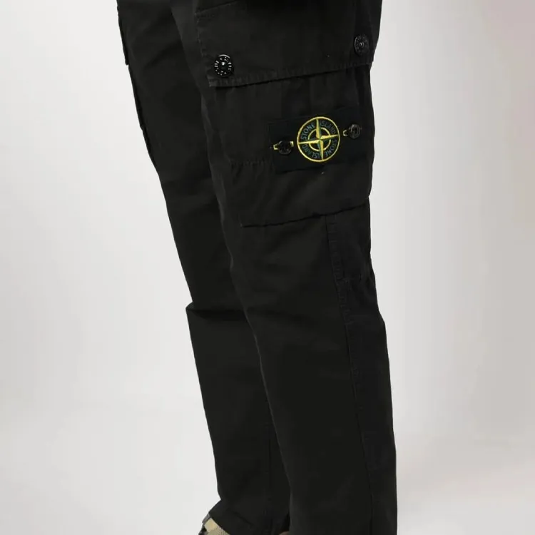 STONE ISLAND Cargo Pants Men's Black-5