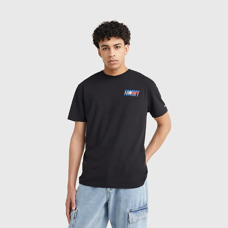Tommy Hilfiger T Shirts Men Black BDS-2