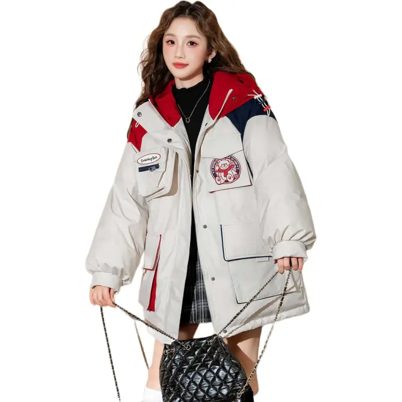 Tonlion Down Jacket Women's Greek White-3