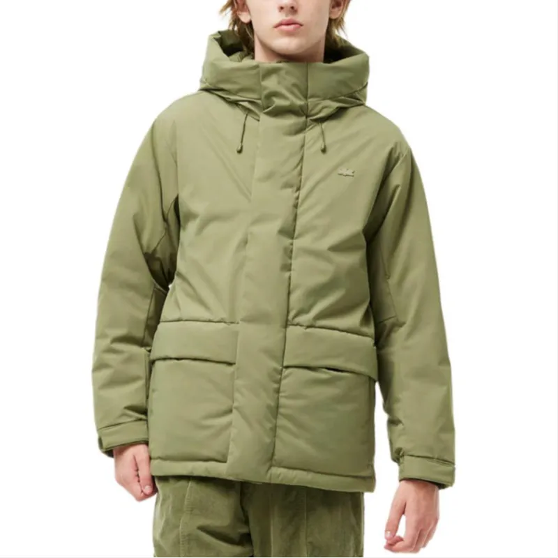 LACOSTE Down Jacket Men's Khaki Green-2
