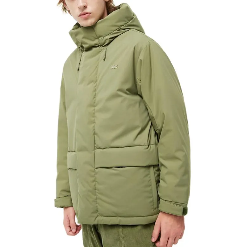 LACOSTE Down Jacket Men's Khaki Green-1