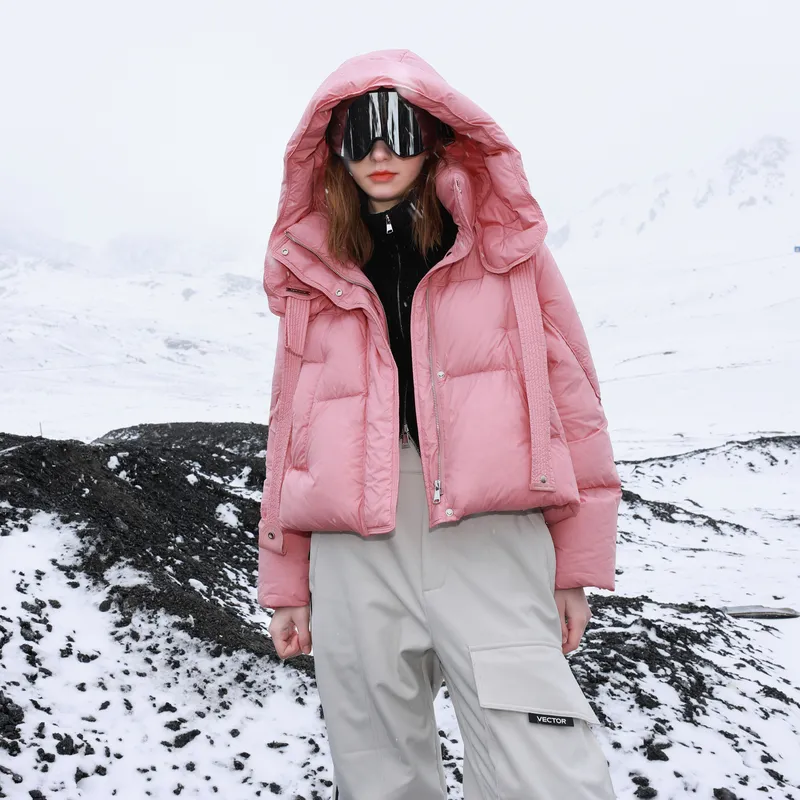 3COLOUR Down Jacket Women's Peach Pink-4