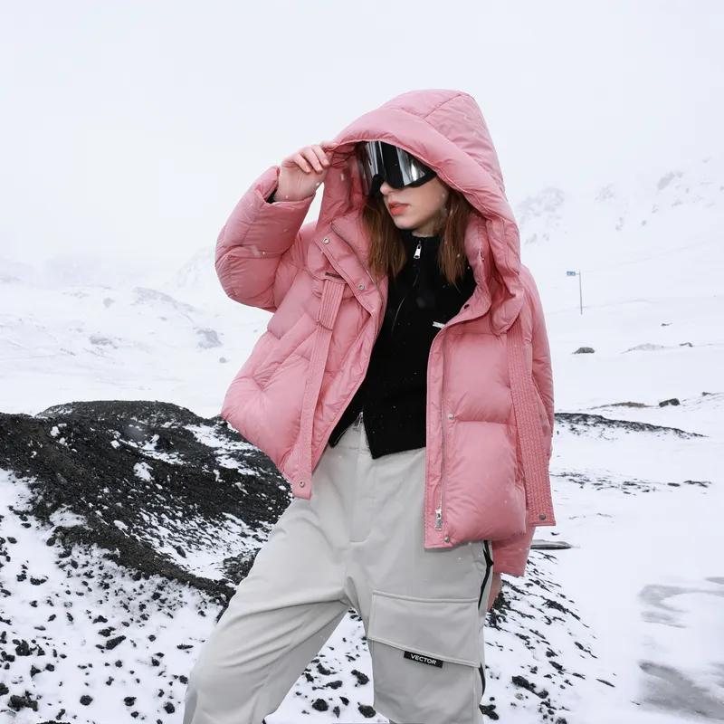 3COLOUR Down Jacket Women's Peach Pink-3