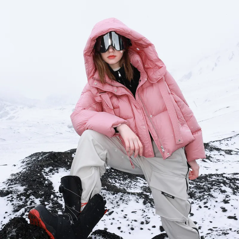 3COLOUR Down Jacket Women's Peach Pink-6