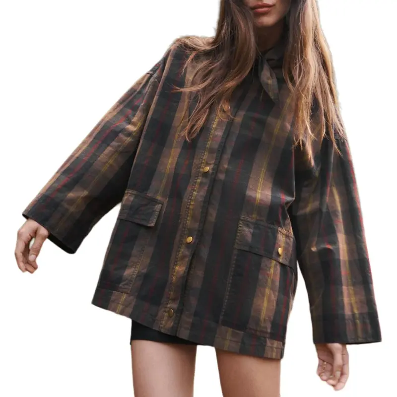 ZARA Trench Coat Women's Multicolor-3