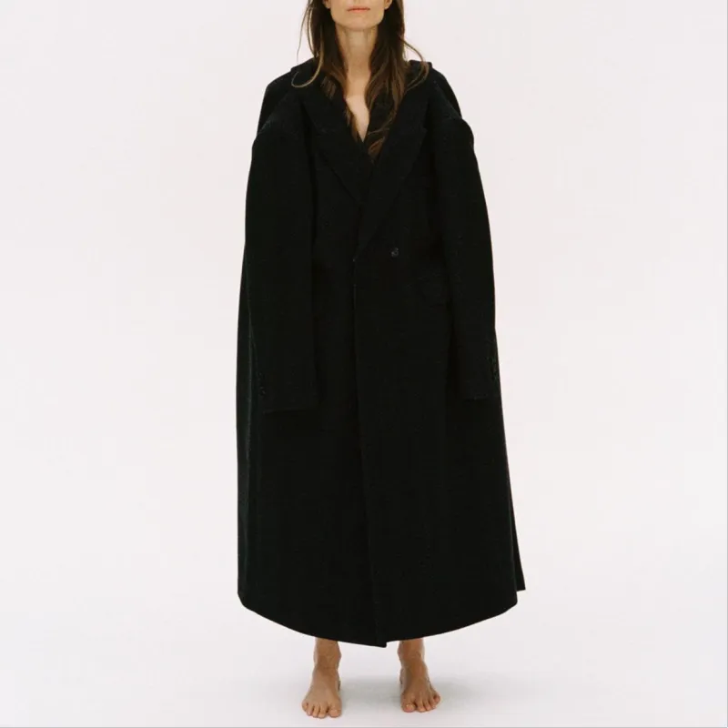 ZARA ZW Series Coats Women's Marine Blue-2