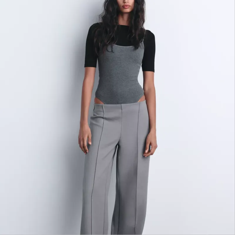ZARA Bodysuits Women's Mud Gray-4