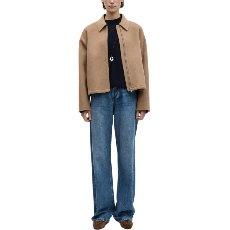 Massimo Dutti Coats Women's Camel-5