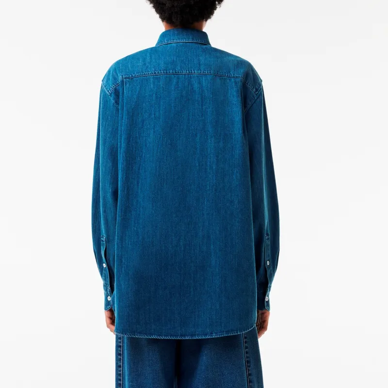 LACOSTE Logo appliqué Denim Shirt-1