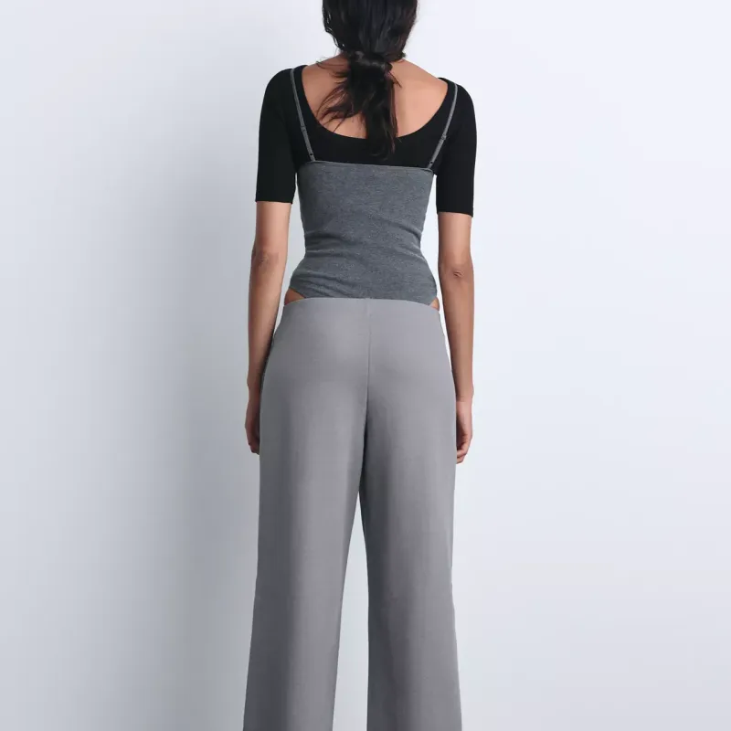 ZARA Bodysuits Women's Mud Gray-3