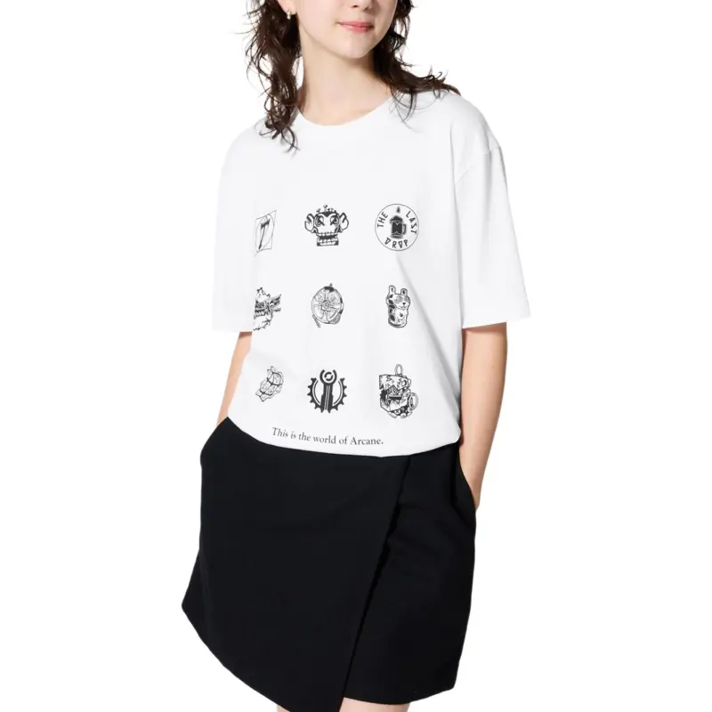 Lol X UNIQLO League Of Legends Collaboration T Shirts Unisex White-2