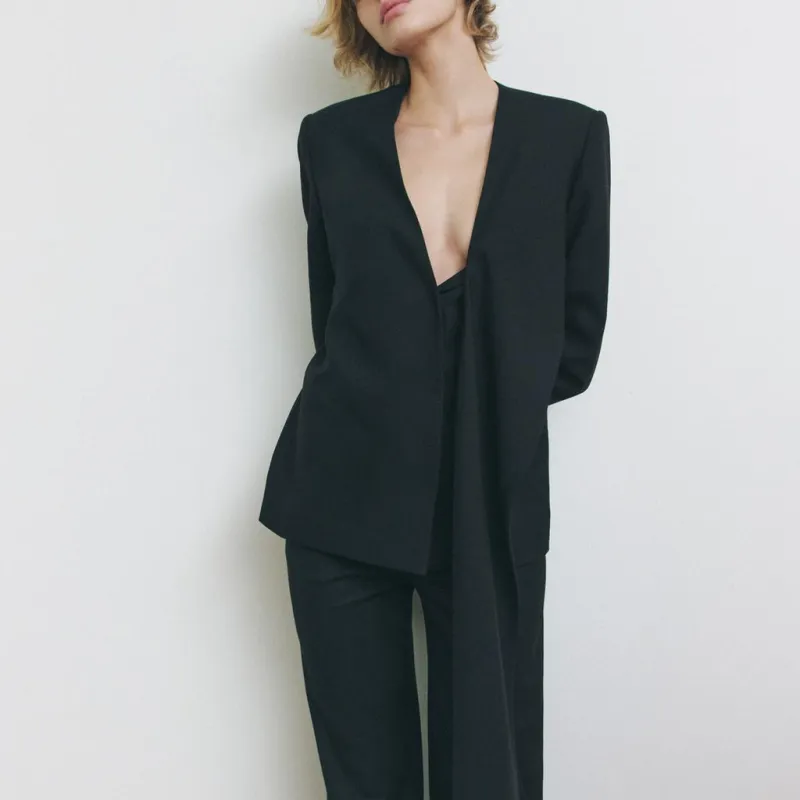ZARA ZW Series Business Suit Women's Black-2