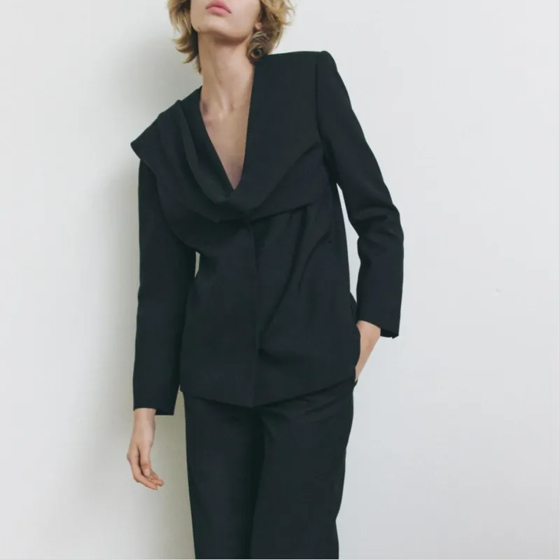 ZARA ZW Series Business Suit Women's Black-3