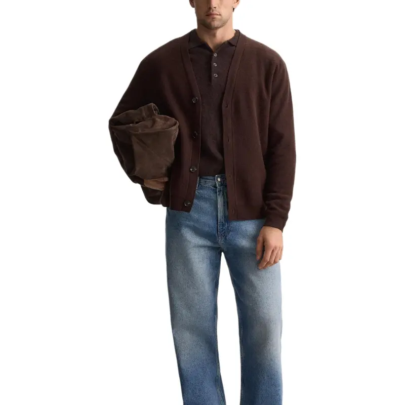 ZARA Sweater Men's Tobacco Brown-4