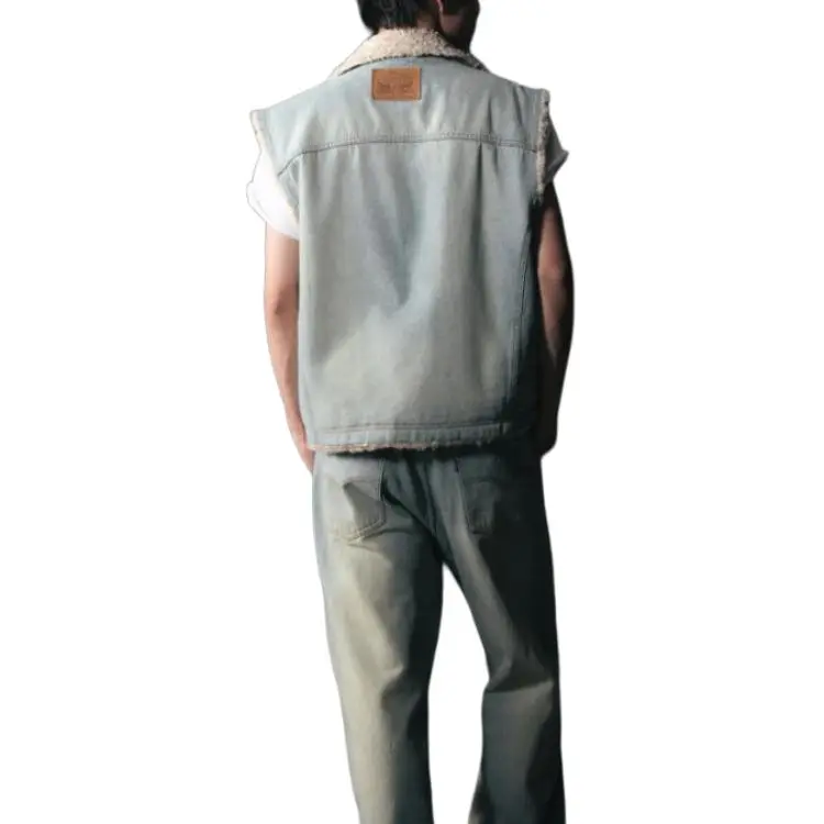 Good Bai X Levis GOOD BAI Collaboration Vests Men Light Blue-3