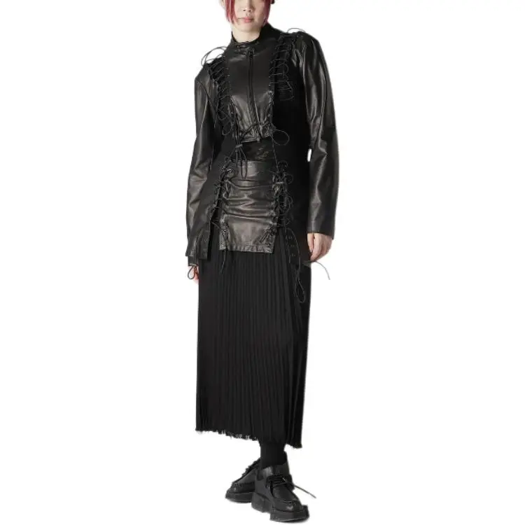 Yohji Yamamoto Casual Long Skirts Women's Black-2