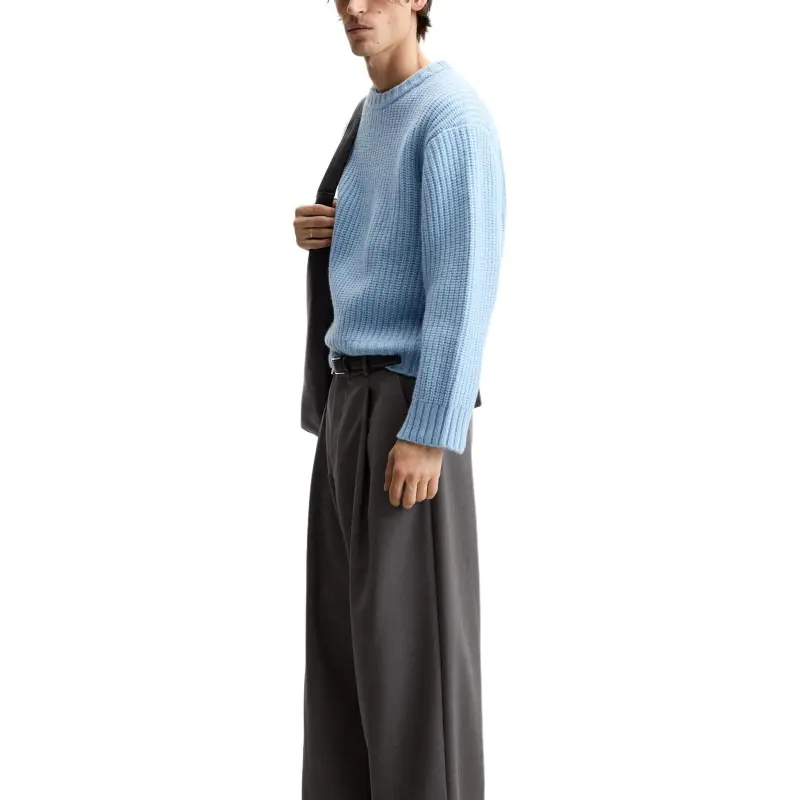 ZARA Sweaters Men Light Blue-4