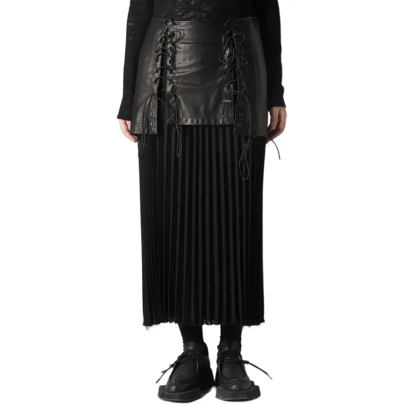 Yohji Yamamoto Casual Long Skirts Women's Black-3