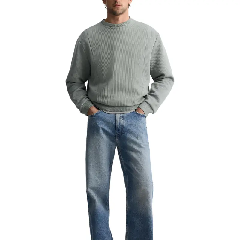 ZARA Sweatshirt Men's Dark Green-3