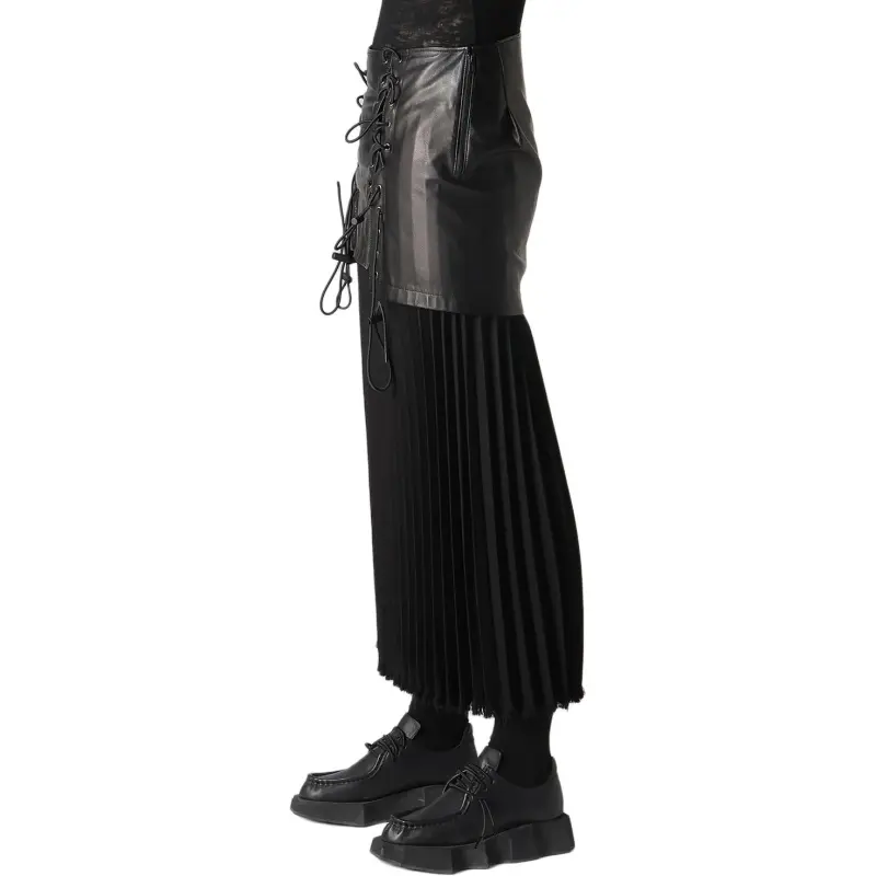 Yohji Yamamoto Casual Long Skirts Women's Black-5