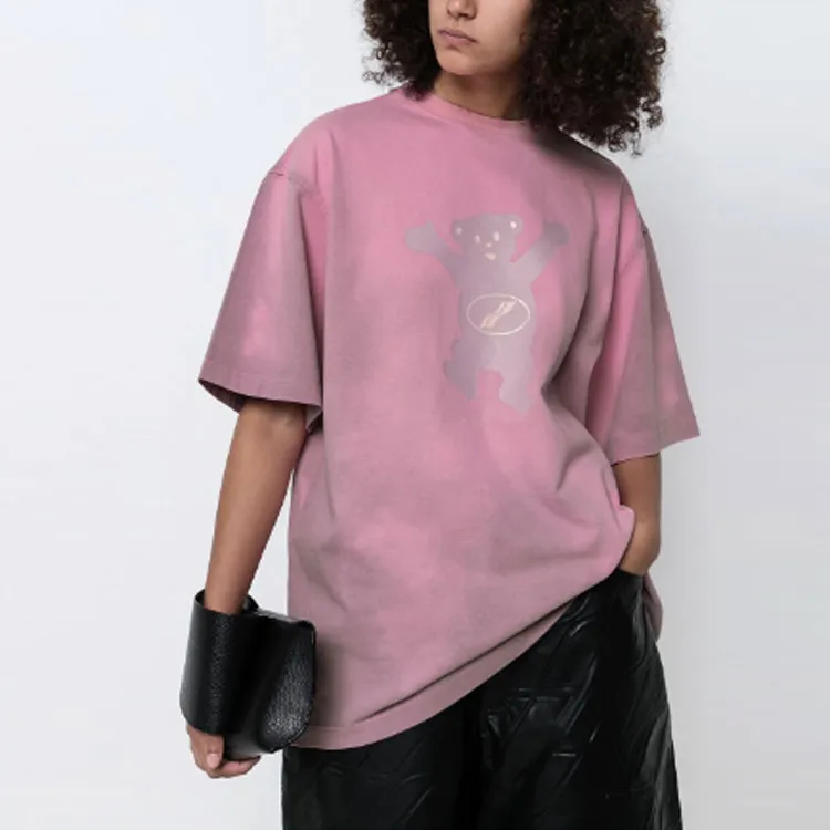 WE11DONE Teddy Bear Graphic print T shirt-3