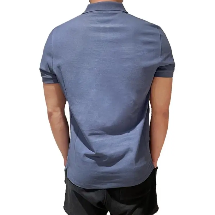 Moncler Polo Shirt Men's Blue Gray-1