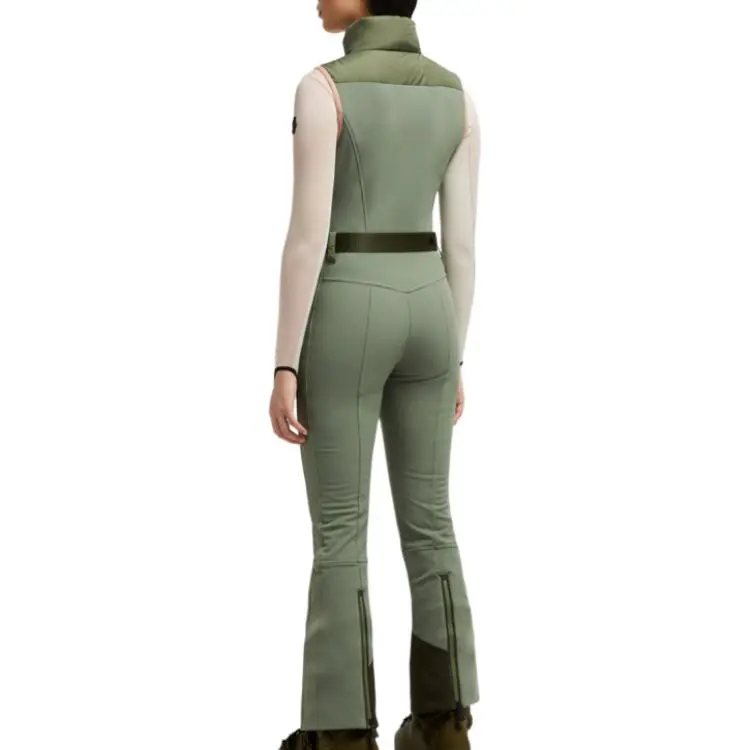 Moncler Ski Coverall Women's Pink/Dark Green-2