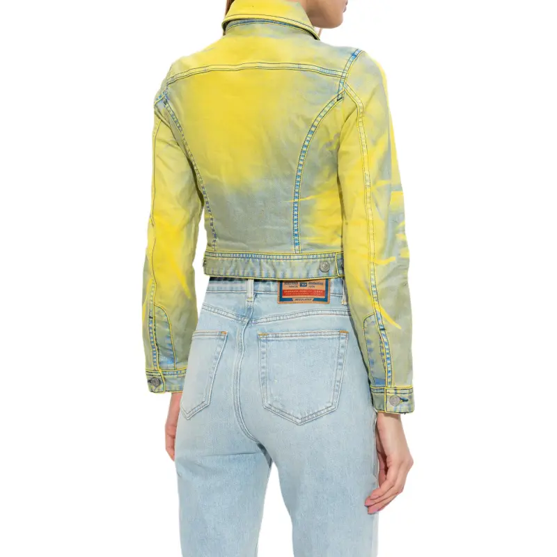 DIESEL De-Slimmy-S Cropped Denim Jacket-2
