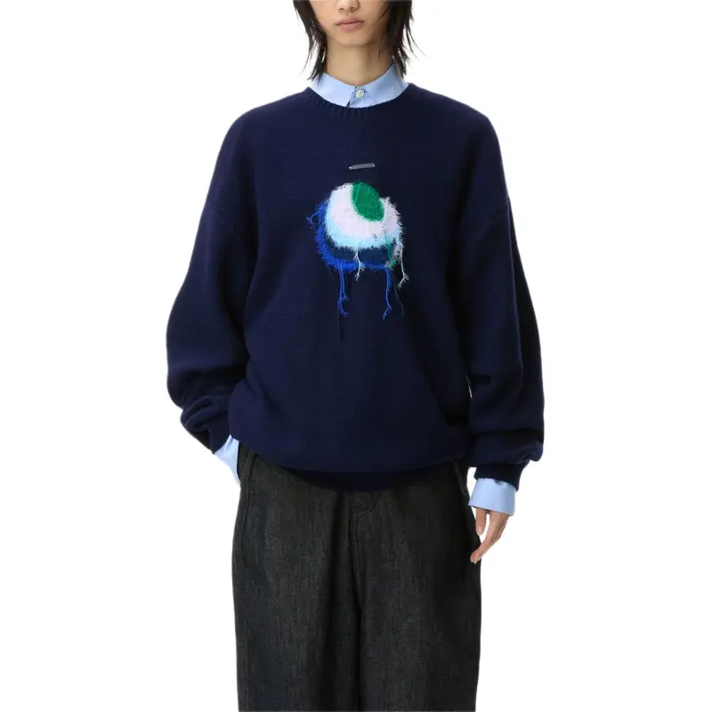 ADER ERROR FW24 Sweater Unisex Marine Blue-5