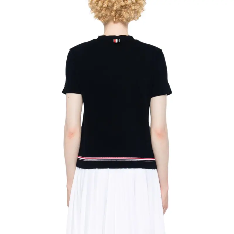 THOM BROWNE Stripe Detailed Knitted Top-2