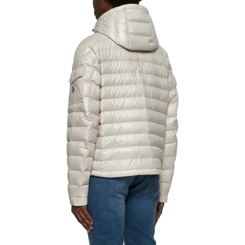 Moncler Lauros Logo Patch Zip Up Hooded Jacket-2