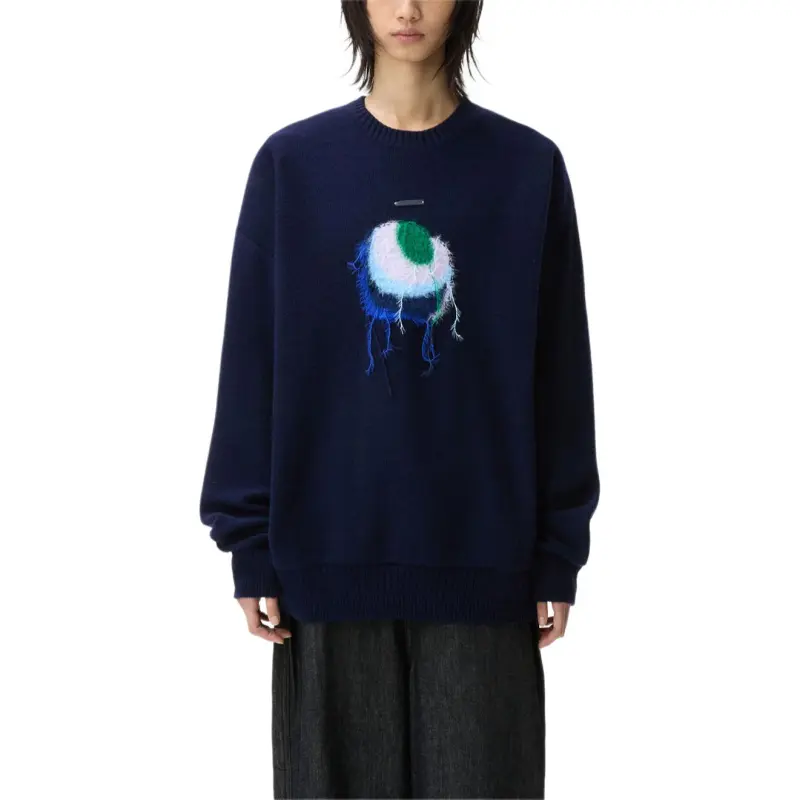 ADER ERROR FW24 Sweater Unisex Marine Blue-4