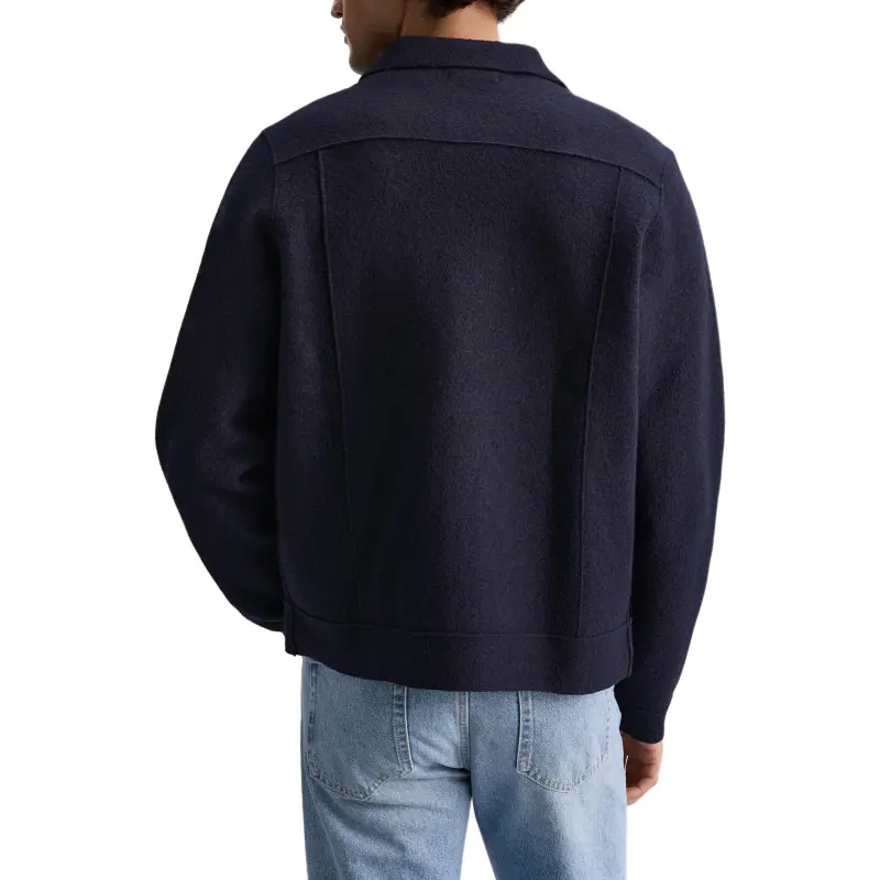 ZARA Jackets Coats Men's Deep Sea Blue-5