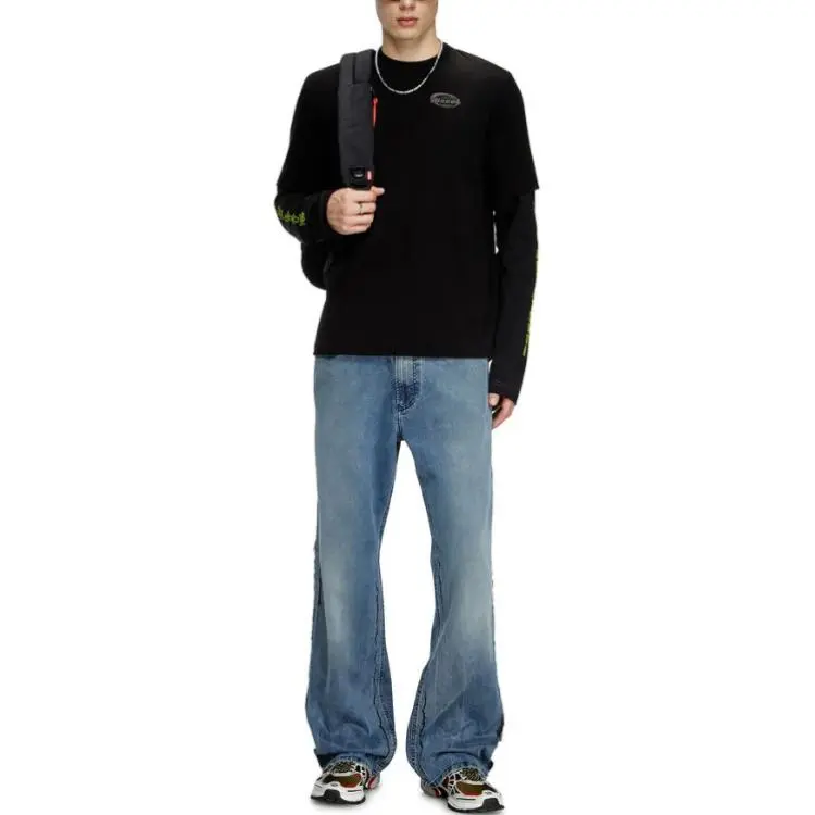 DIESEL T Madjust R2 Tonal Logo T Shirt-3