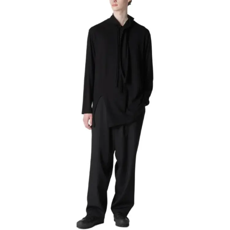 Yohji Yamamoto Asymmetric-design Polo Shirt-4