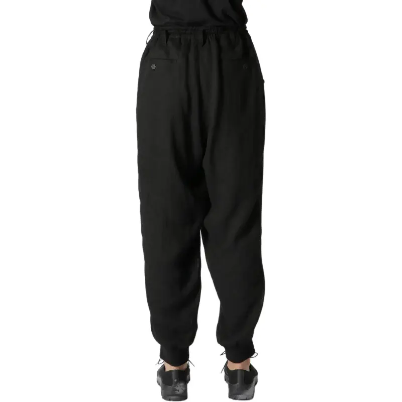 Yohji Yamamoto Drop crotch Track Pants-4